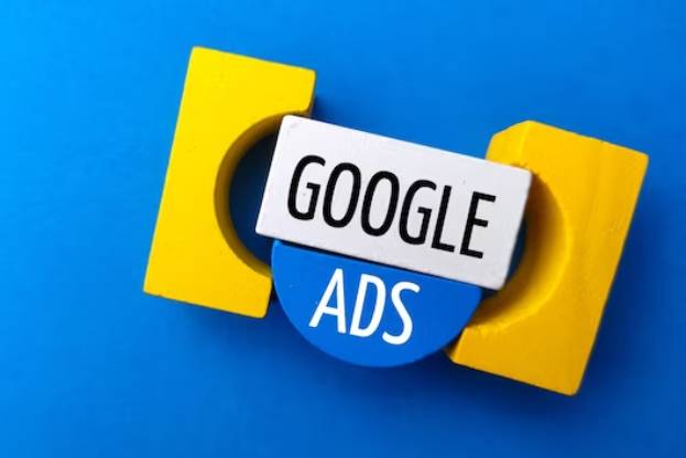 top view colored block with text google ads blue background 406607 1114