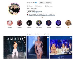 Amato Couture Social media Account