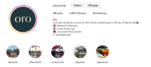 Oro Circle Instagram Profile